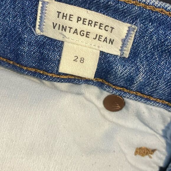 Madewell The Perfect Vintage Jean Raw Hem Sz 28 - Picture 8 of 8